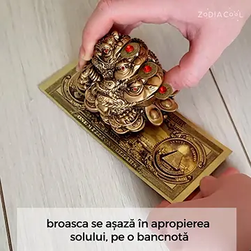 3 broaste norocoase, remediu pentru bani, statueta 7.5 cm